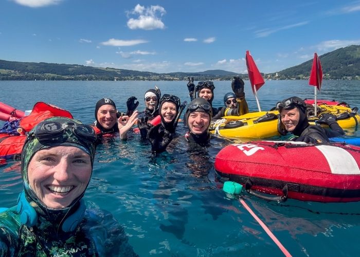 Freitauchen Attersee Camp