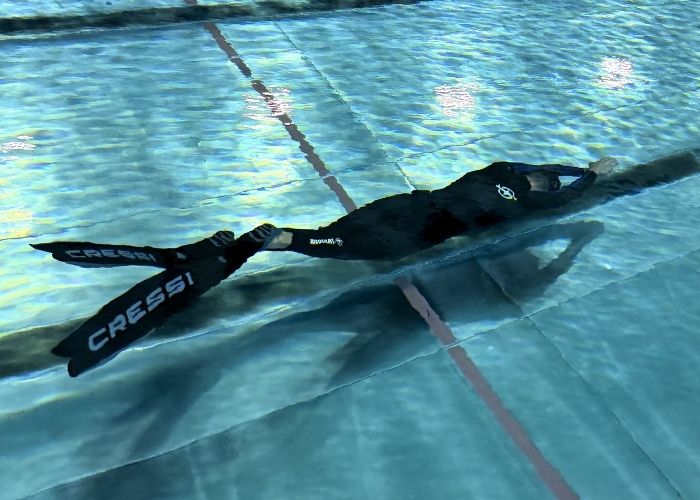 AIDA 2 Pool Freitauchen Kurs Apnoe Linz